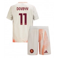 Dětský fotbalový dres AS Roma Artem Dovbyk #11 2024-25 Venkovní Krátký Rukáv (+ trenýrky)